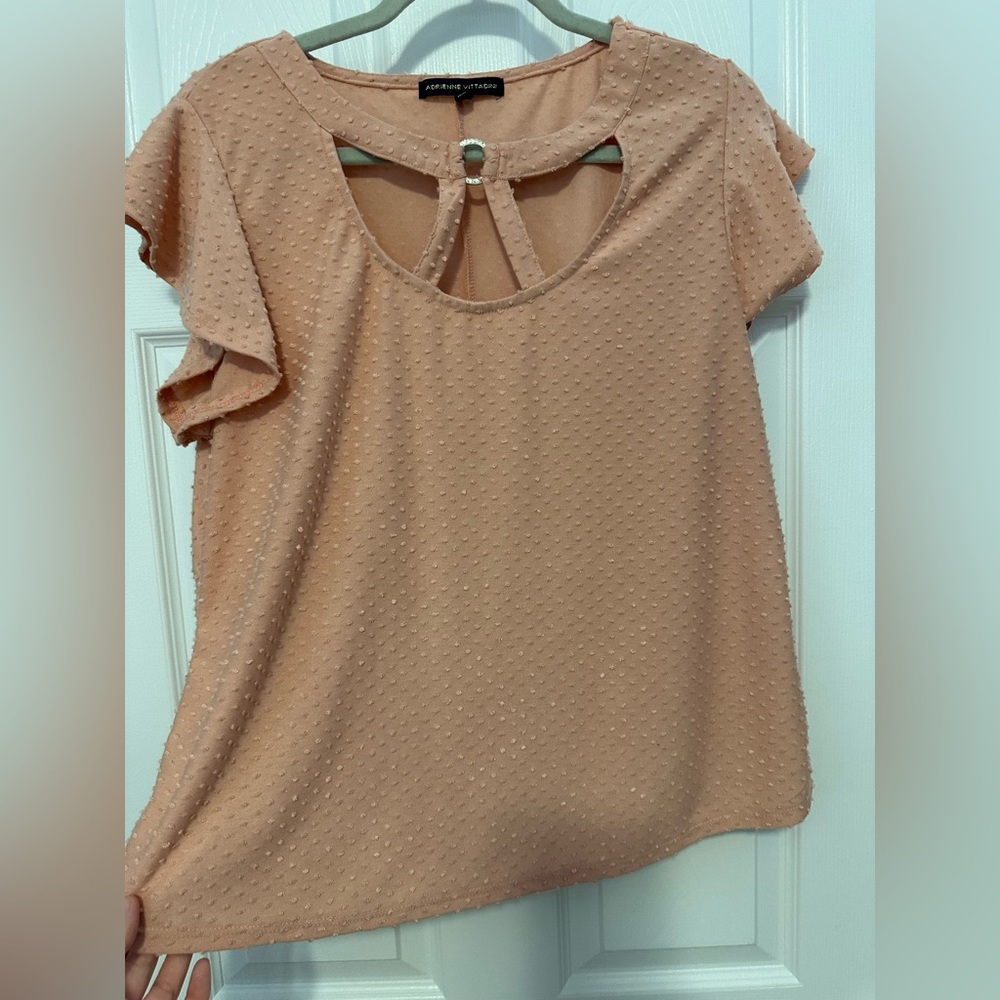 Peach Textured Top